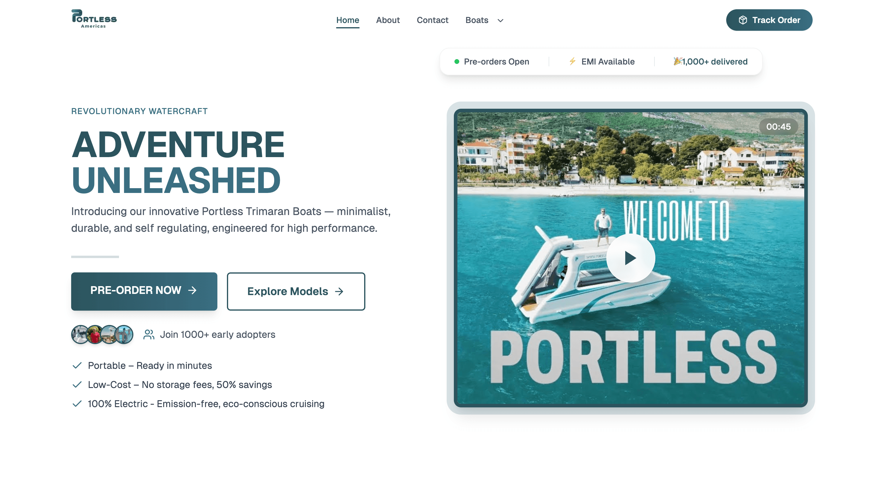 Portless Boats Americas